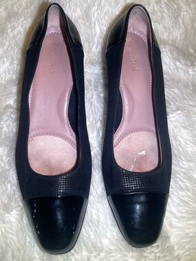 Beautifeel women’s Rebecca black patent leather Pointed Toe pumps size medium 10